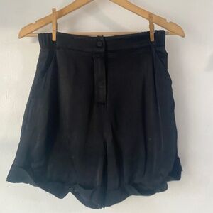 Camila Coelho S Black Satin Short
